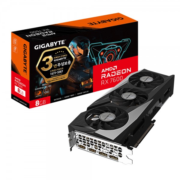 GIGABYTE 라데온 RX 7600 Gaming OC D6 8GB 제이씨현